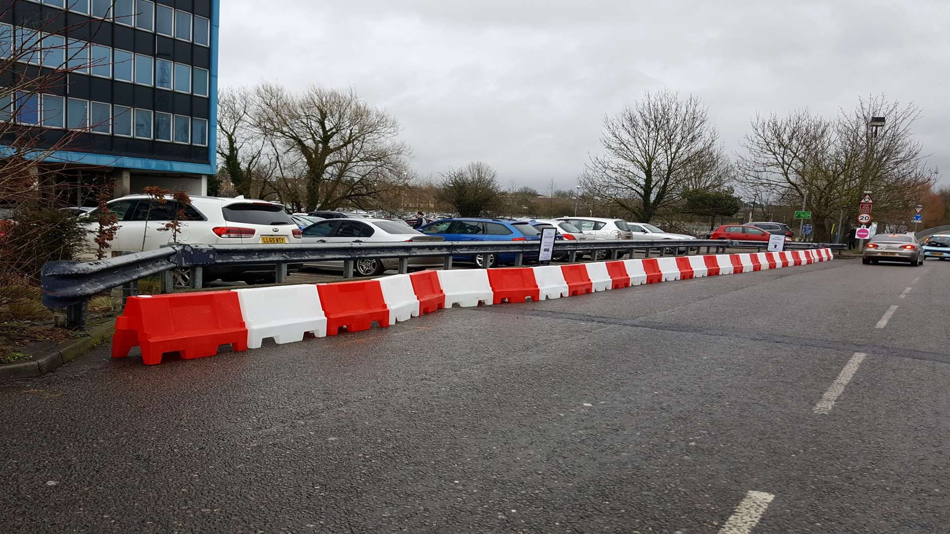 The former waiting area has been cordoned off