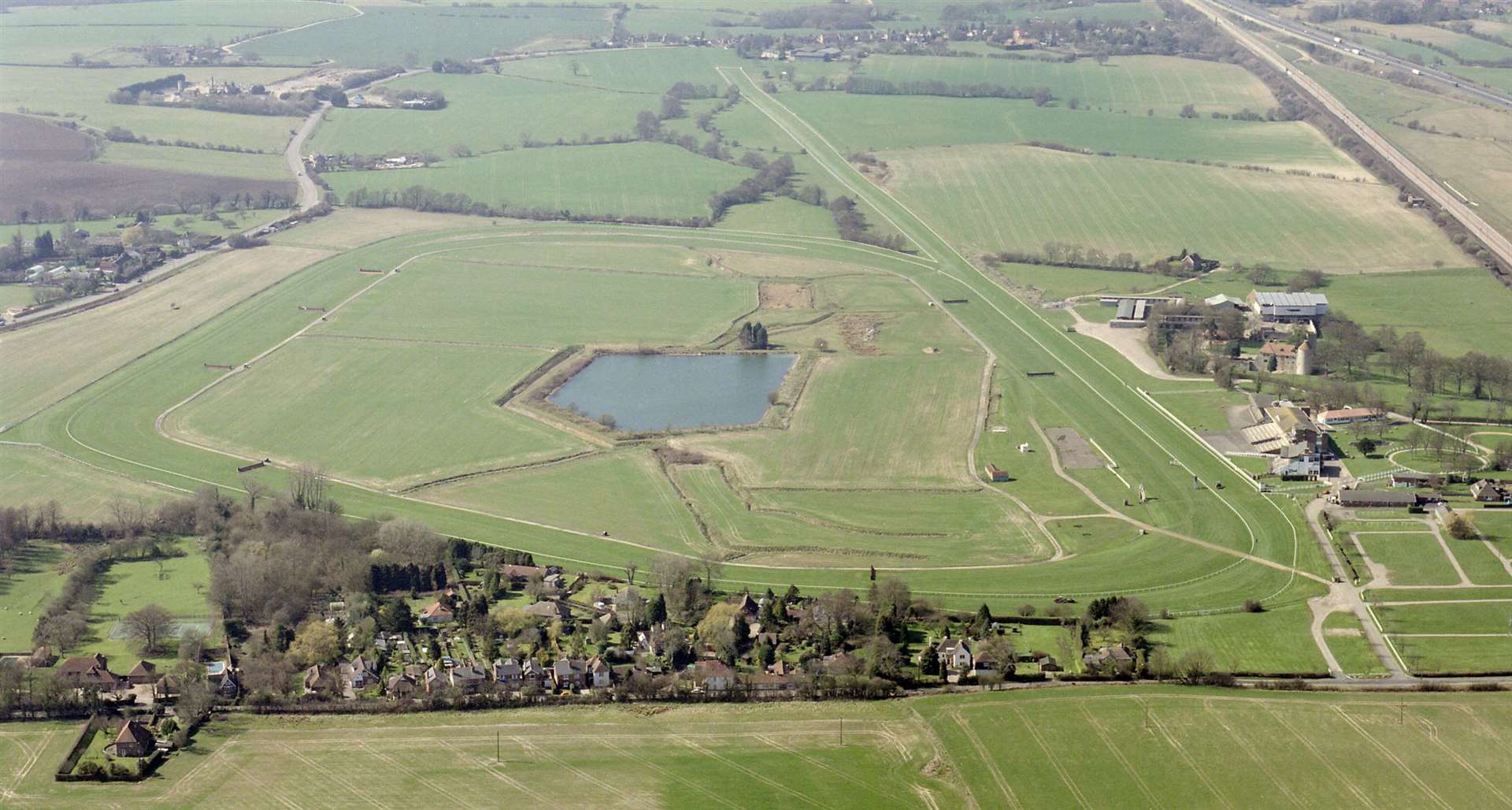 The oval-shaped course was just off the A20, not far from Junction 11 of the M20