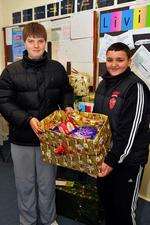 Pupils Joshua Phillips and Owen Leach