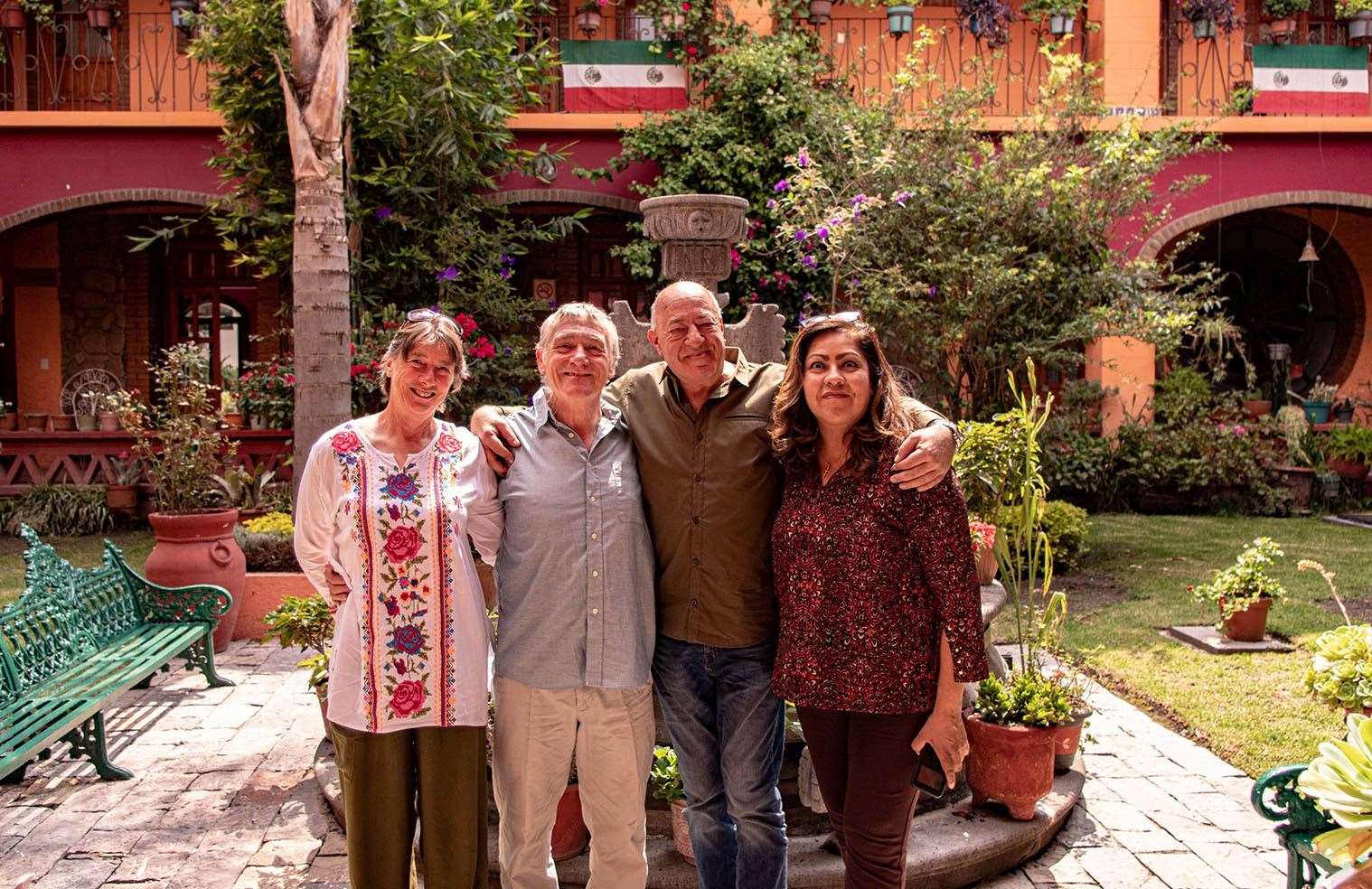 Chris and Les Harper visiting their suppliers in Mexico