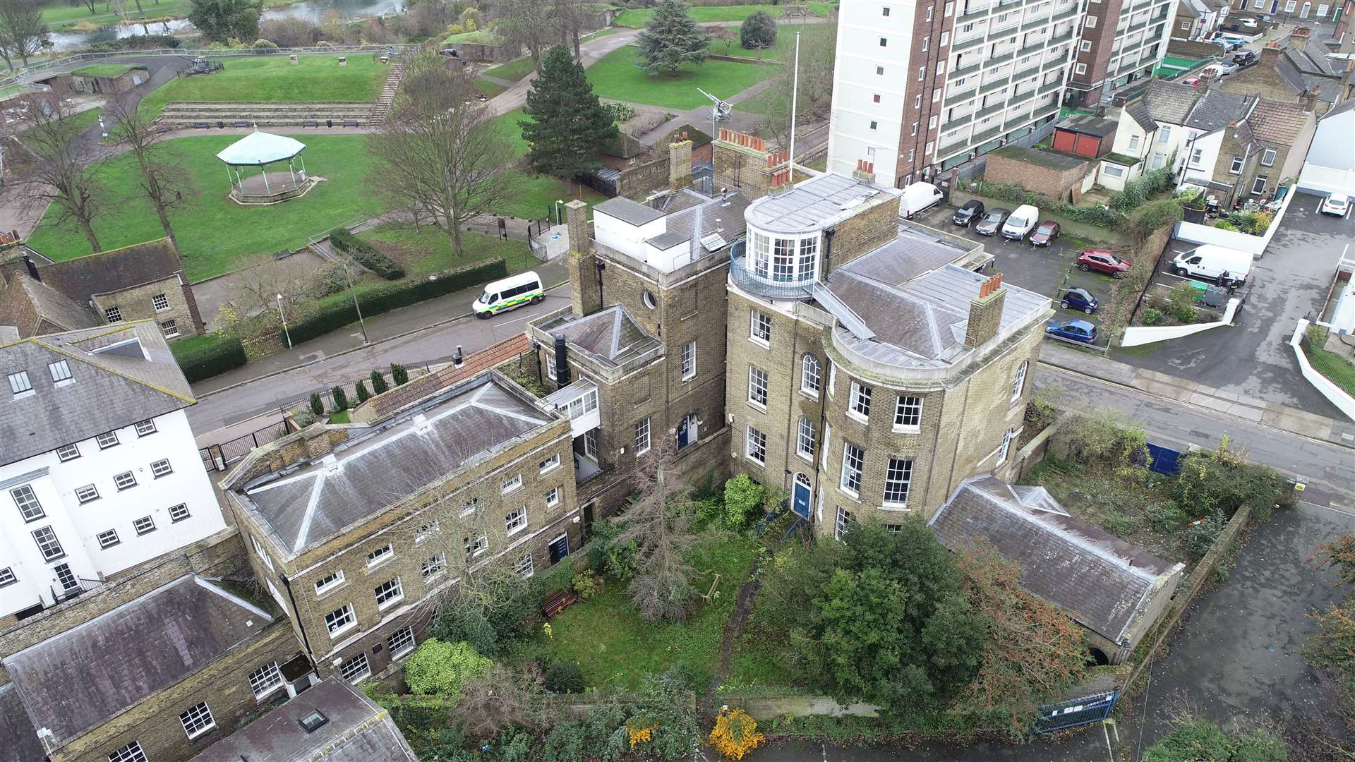 An aerial view of the site. Picture: Michael Keckes