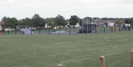 The boy was taken from this play area. Picture: PETER STILL