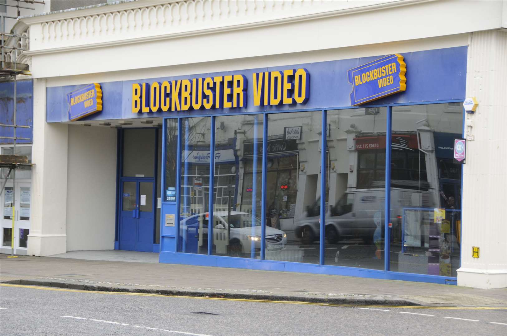 The Folkestone The Blockbuster store in Sandgate Road