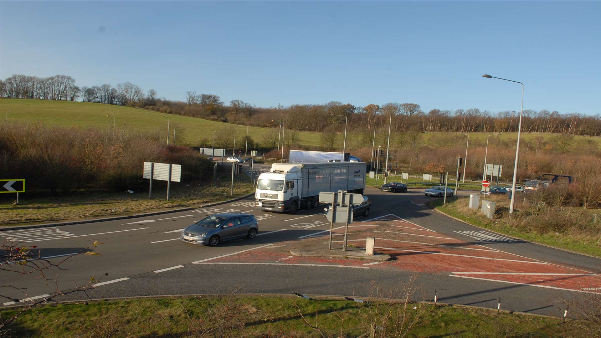 The crash happened near the Stockbury Roundabout