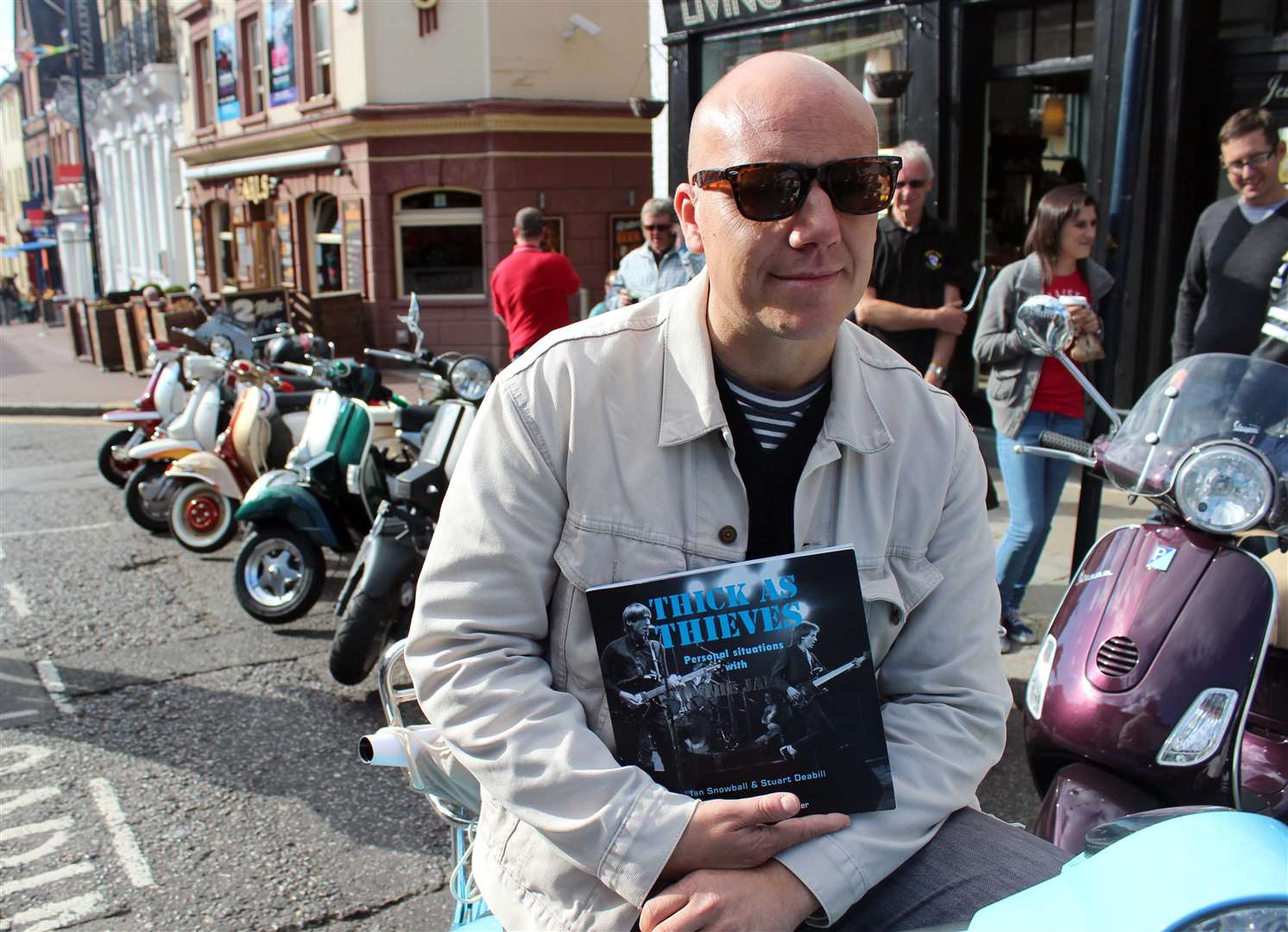 Ian Snowball at a book signing