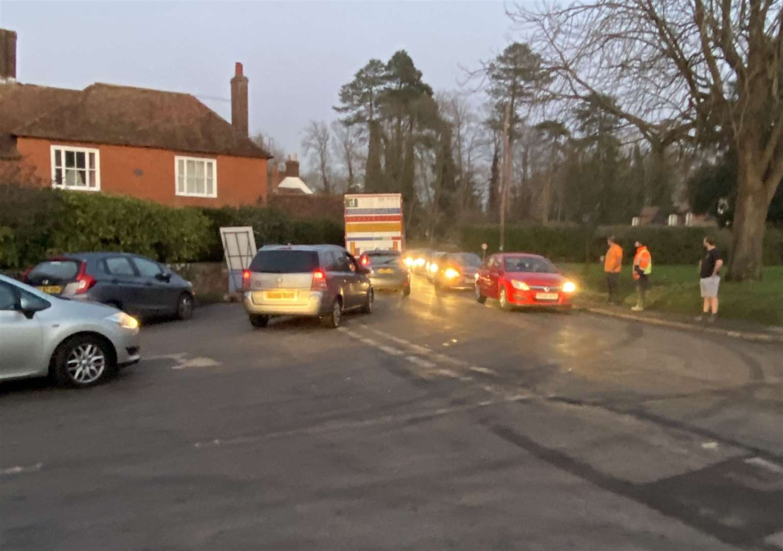 Queues at the entry to Kingsford Street. Picture: Stewart Ross