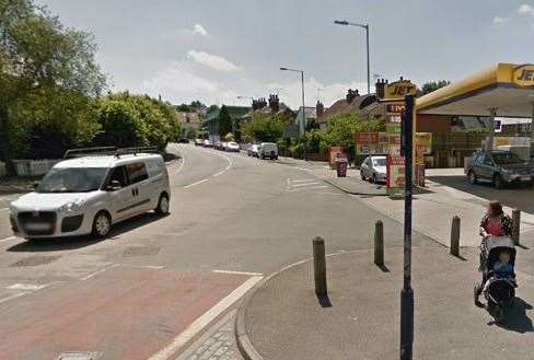 Suspected nuisance moped riders were stopped in Borstal Hill, Whitstable. Picture: Google