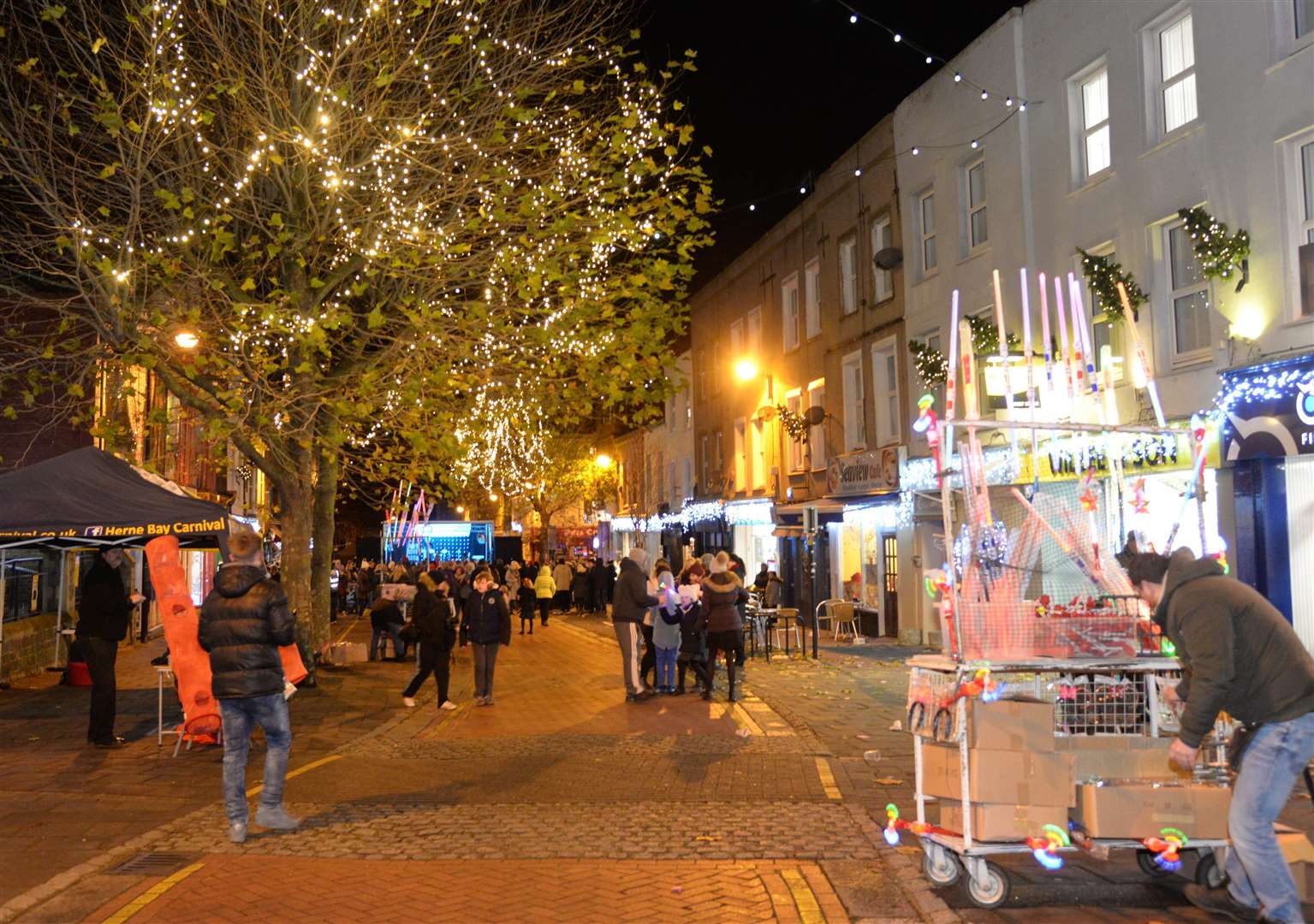 Herne Bay's Christmas lights in Mortimer Street