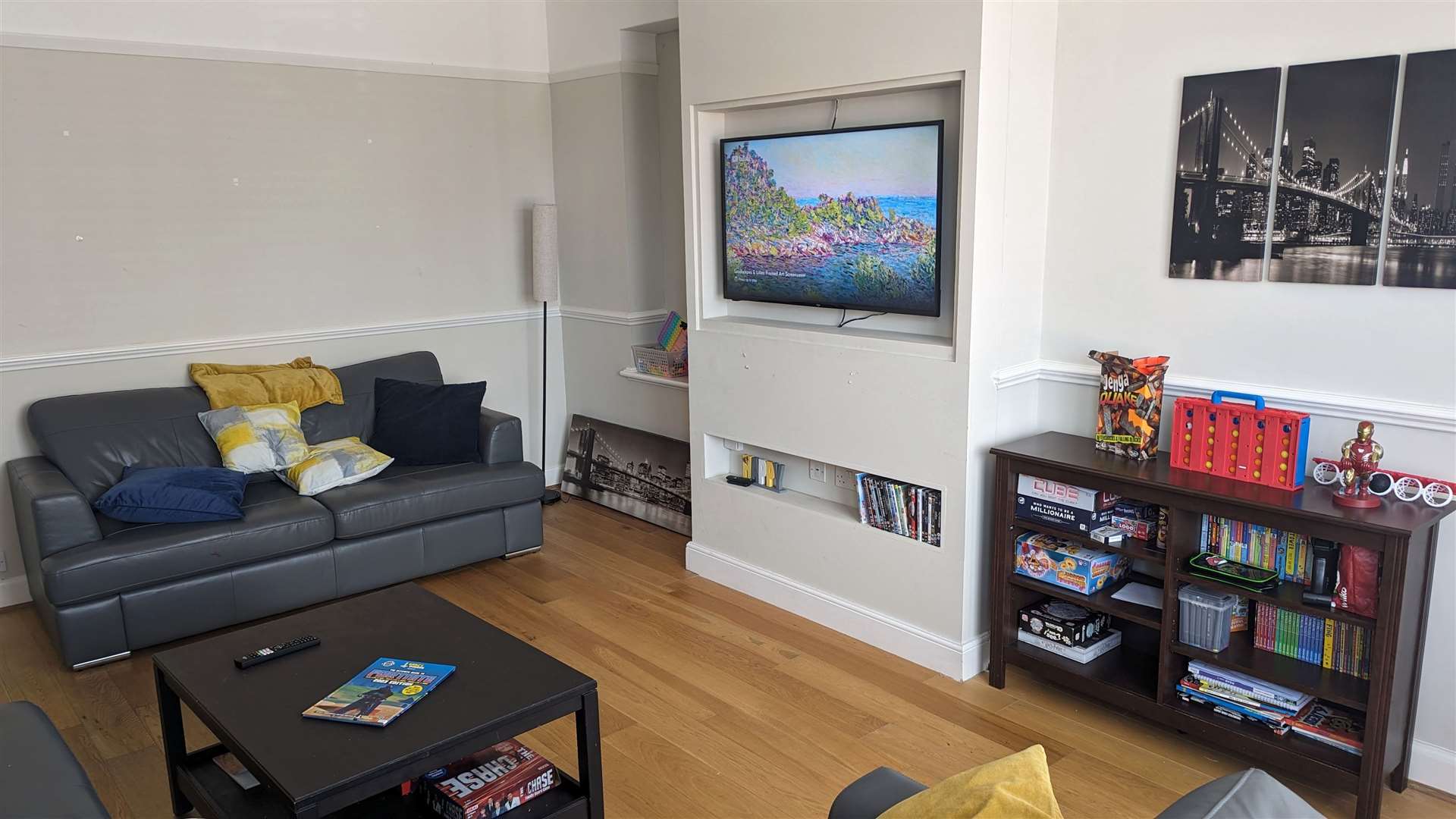 A living room at one of the children’s homes in Deal