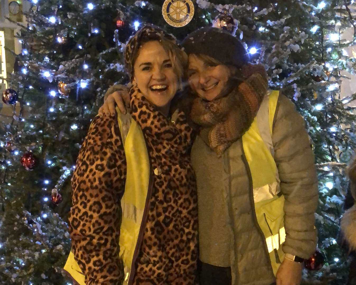 Seren Welch and Natasha Mahoney run the Christmas market every year