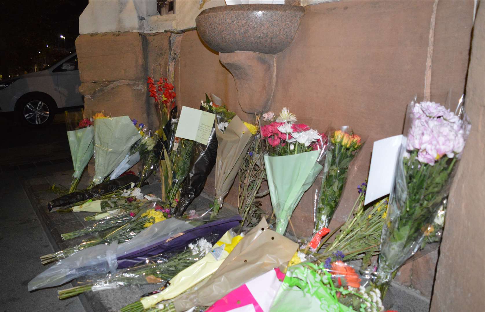 Volunteers held a memorial service for Andre Bent in Jubilee Square. Picture: Street Pastors