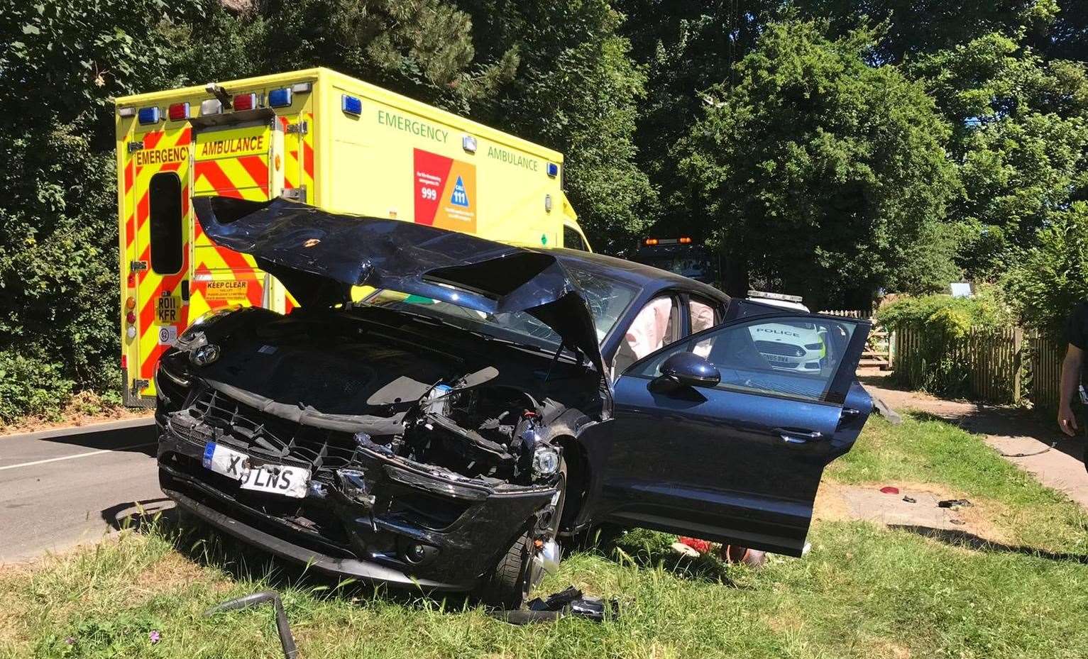 In 2018, a car was written off after an accident in Eyhorne Street in the same location as the minibus crash