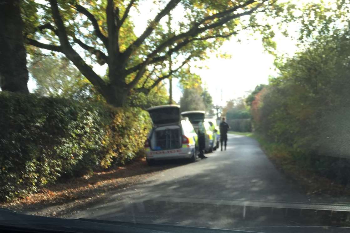 Police at the scene in High Halden