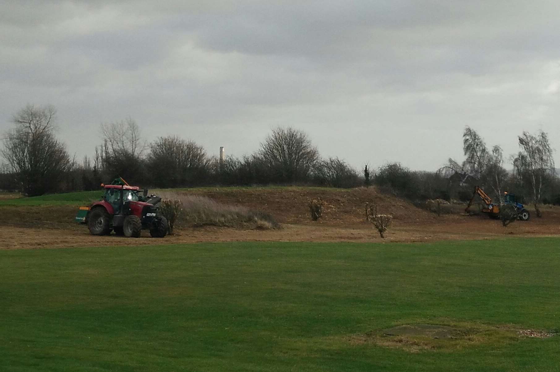 David Williams took this photo of the state of the golf course.