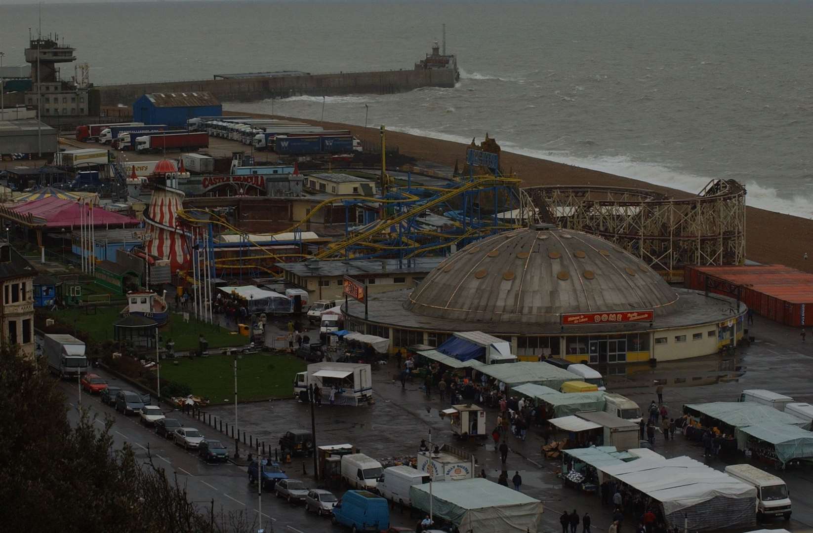 The Rotunda site in 2003, pictured from the Leas Cliff. Picture: Matt McArdle