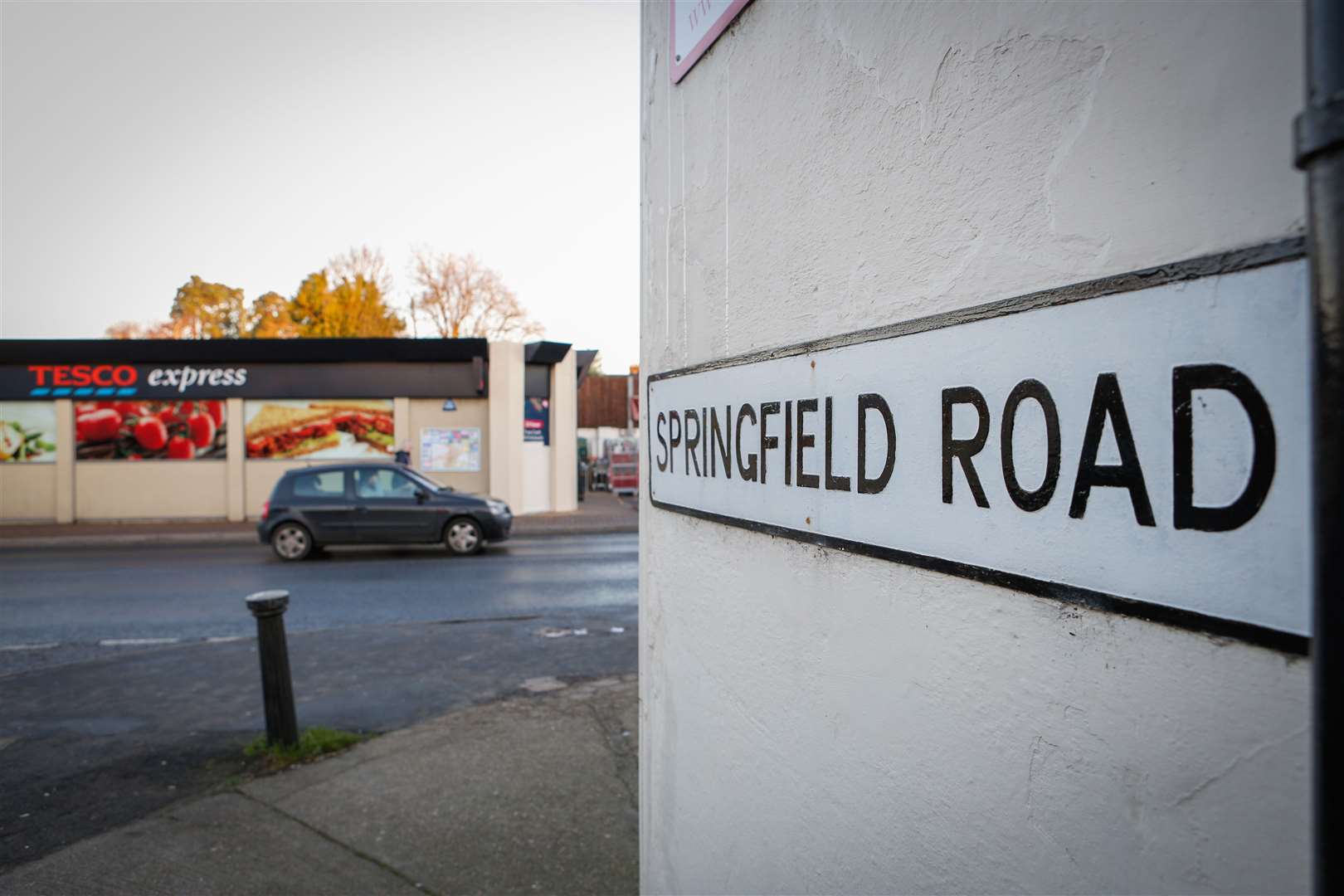 The A26 at the junction with Springfield Road, where the accident happened