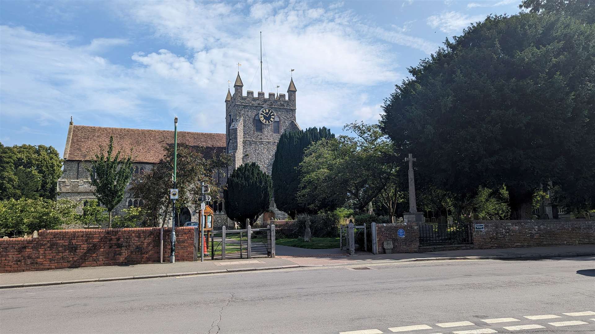 The centre of the pretty village of Wye