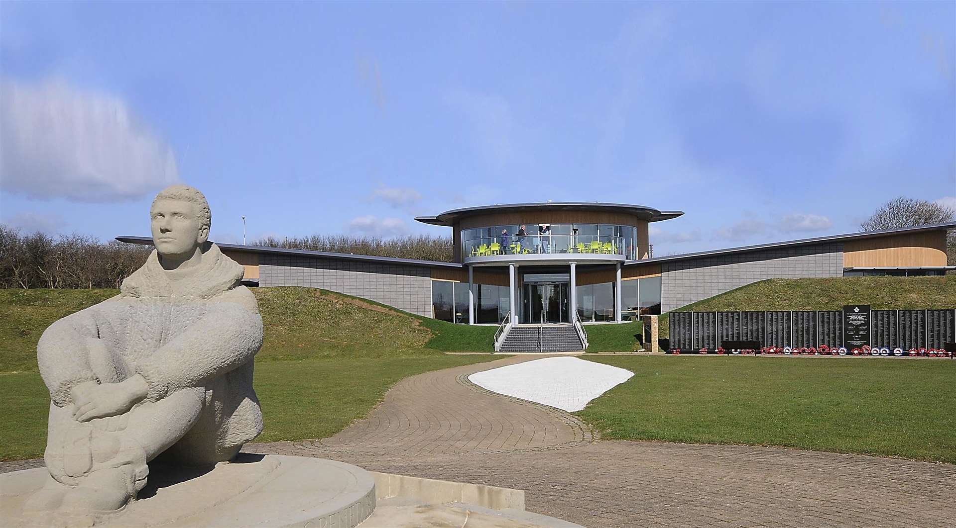 The Battle of Britain Memorial in Capel-le-Ferne