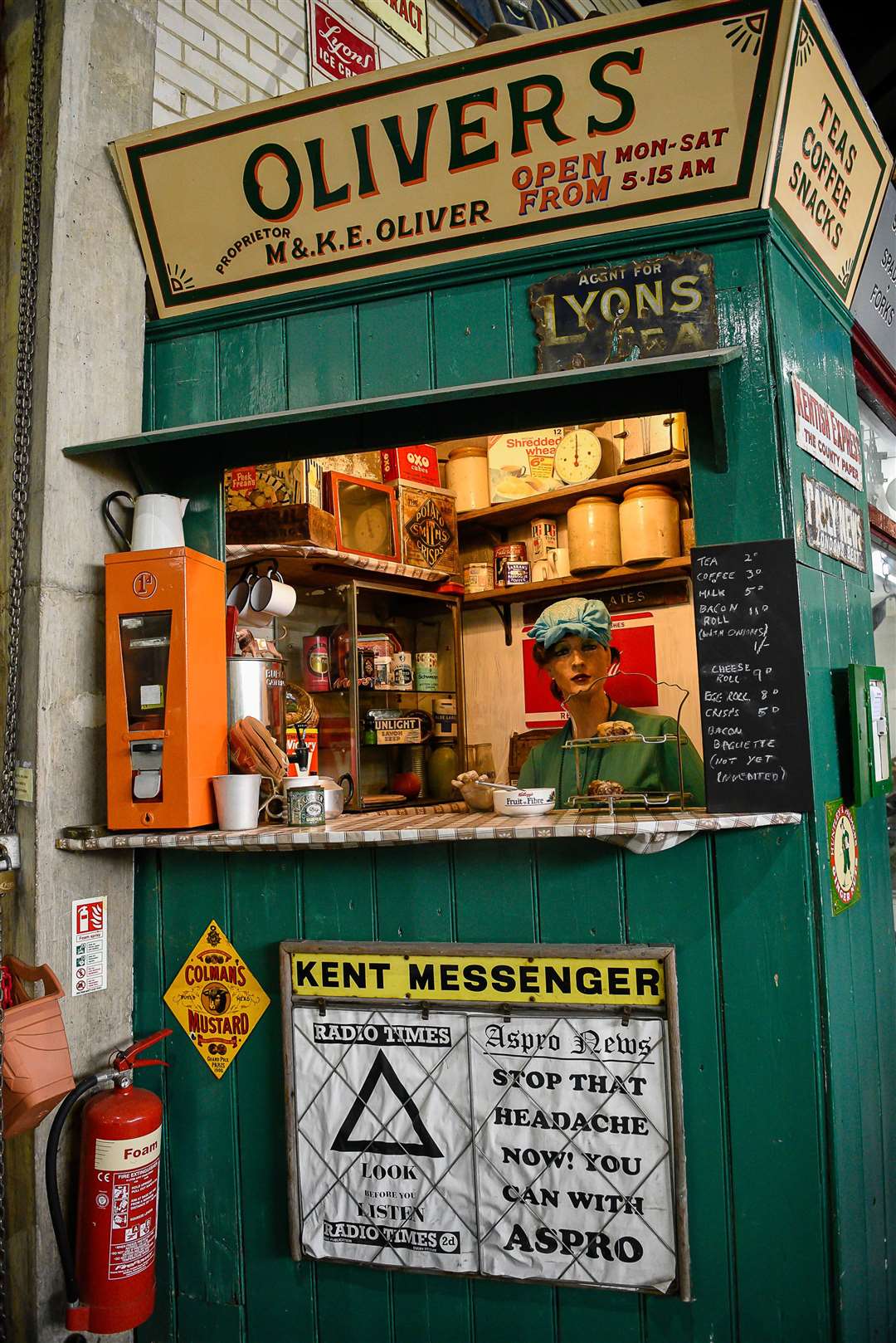 A recreated road-side snack shack