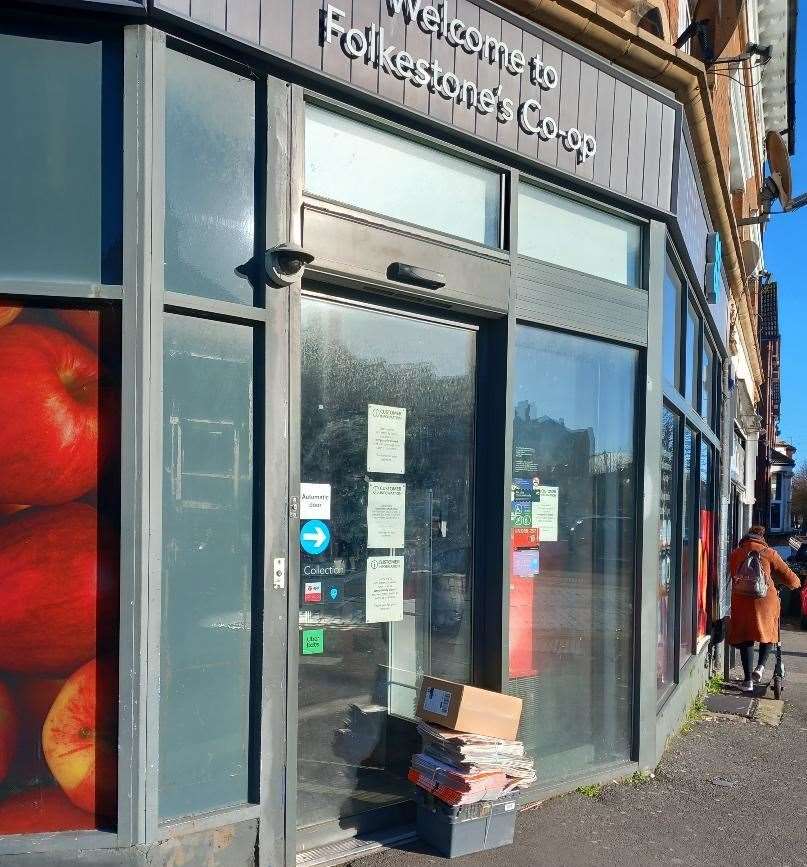 The Co-Op near Folkestone Central station has closed. Picture: John O'Hara