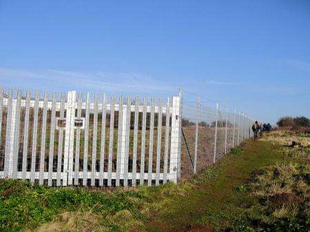 John Button fenced off the site while it is made safe