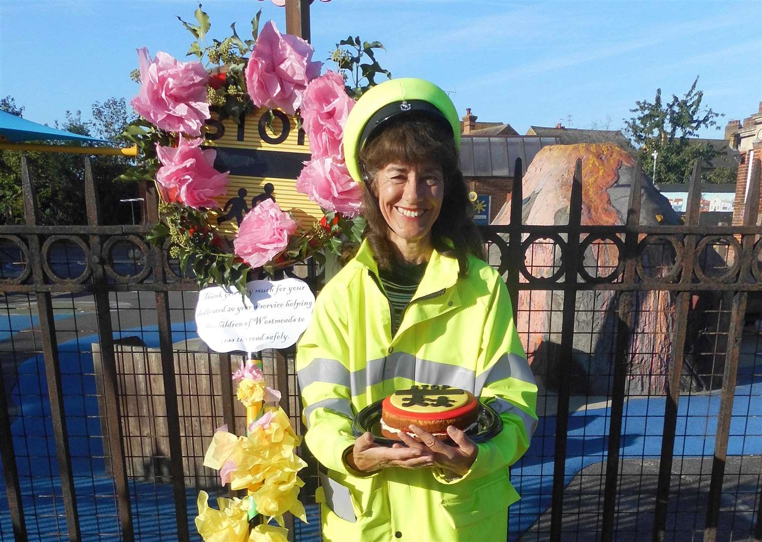 Pupils at Westmeads said goodbye to Mrs Scott on Friday. Picture: Westmeads School (4650187)