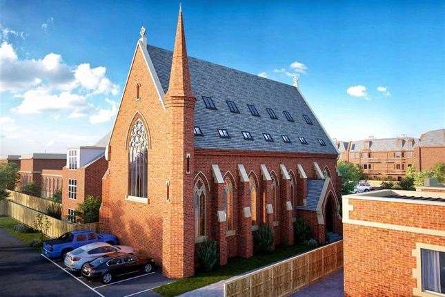 The former chapel is being converted into two homes. Picture: Zoopla / Cooke & Co