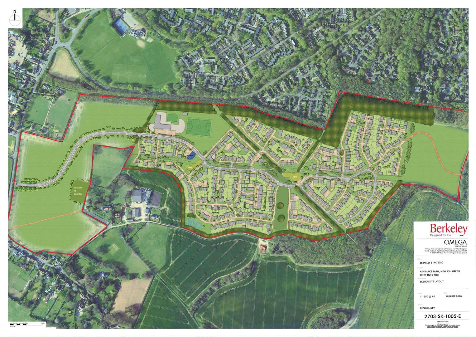 The proposed development at Ash Place Farm. Picture: Berkeley Strategic Representations