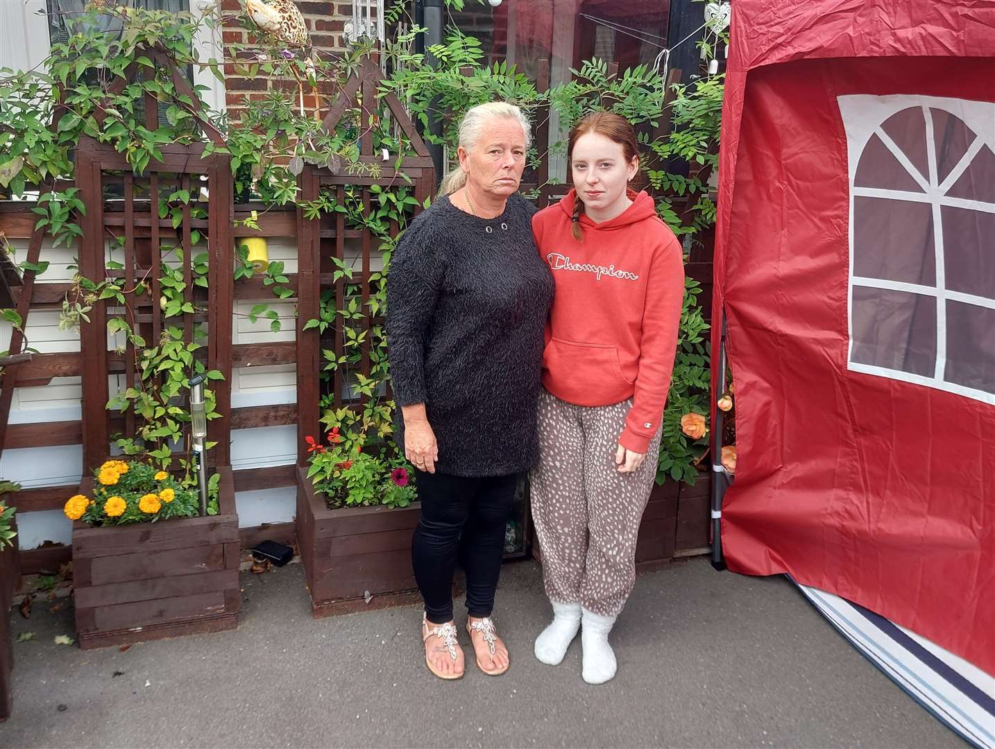 Linda Porter lives with her daughter Tara in Bethersden Court, Maidstone