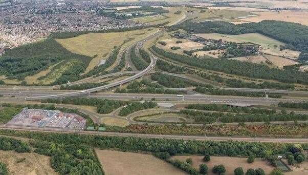 The Lower Thames Crossing A2/M2 junction. Picture: Nationals Highways