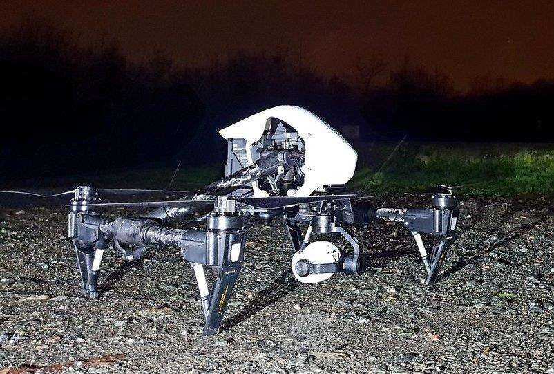 Police launched a drone to help find the missing woman, picture @kentpoliceroads