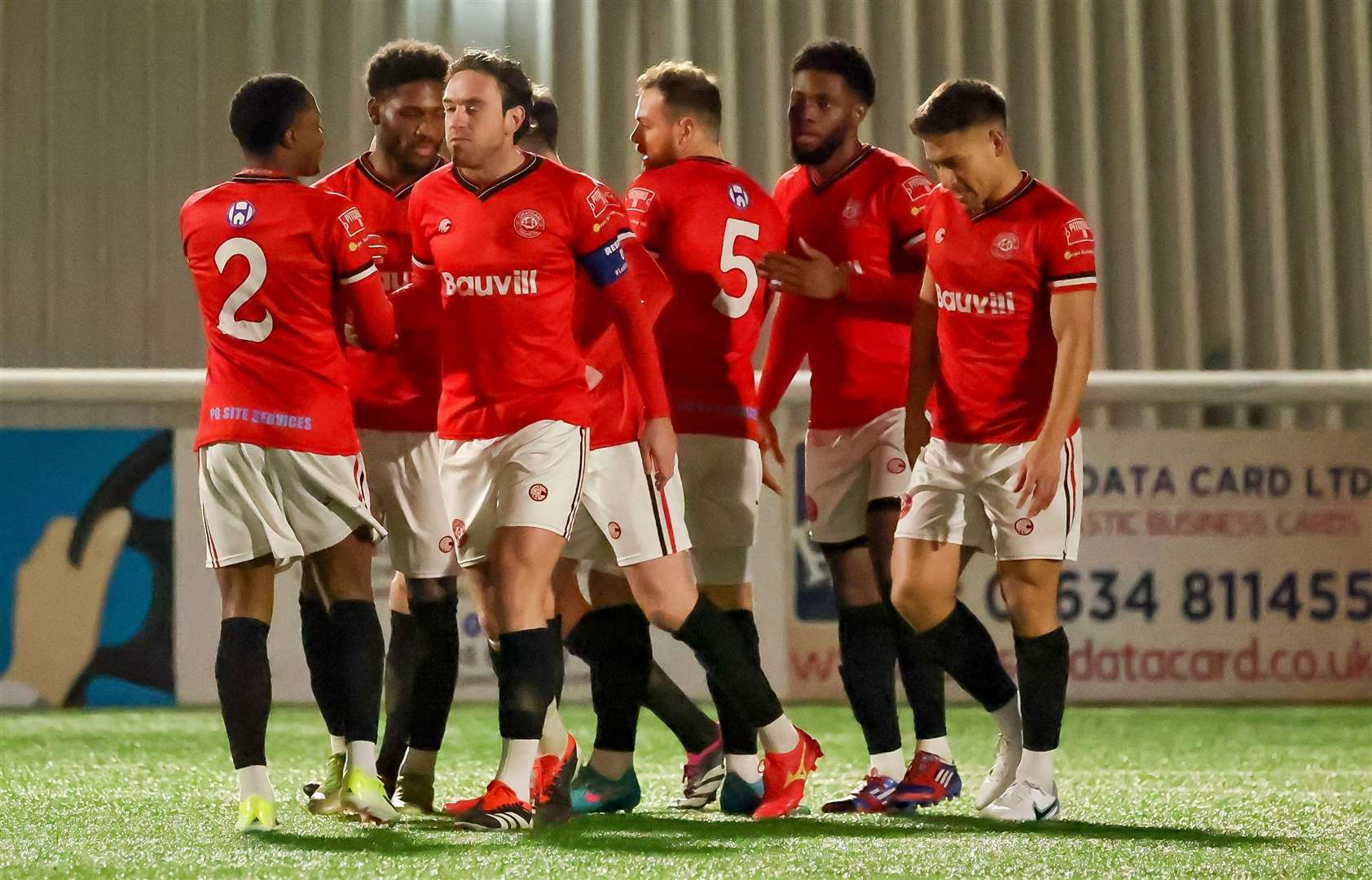 Chatham put seven goals past Hythe Town in the Kent Senior Cup quarter-finals. Picture: Helen Cooper