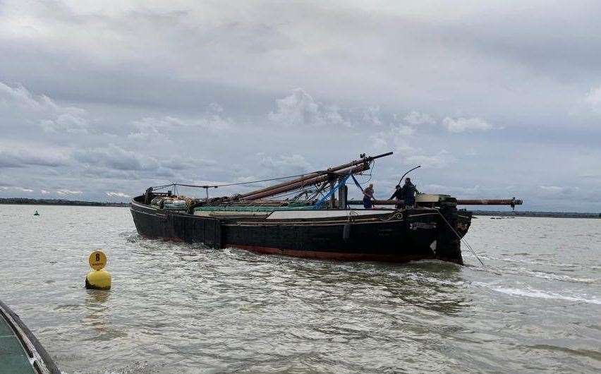 Raybel on her voyage from Heybridge Basin in Essex to Sittingbourne. Picture: Raybel Charters