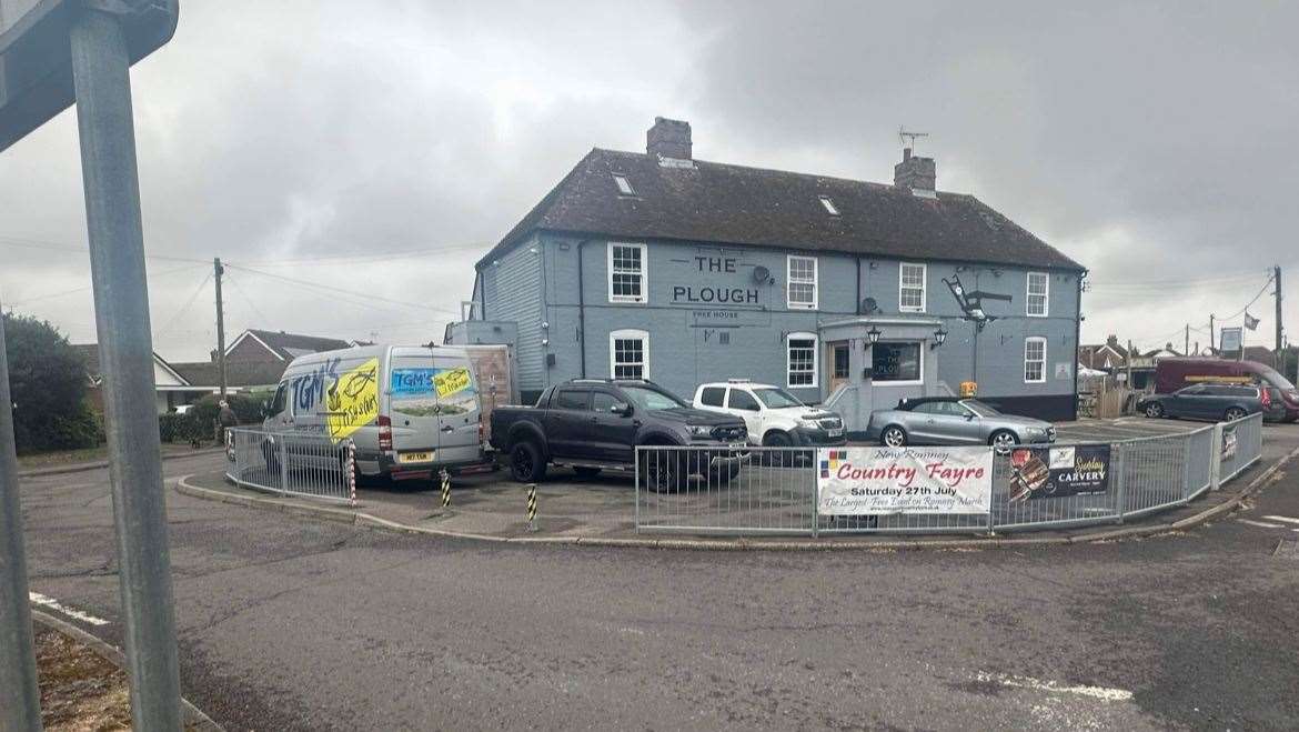 The Plough in New Romney is on the corner of the busy A259 Dymchurch Road and St Mary's Road. Picture: Dean Miller