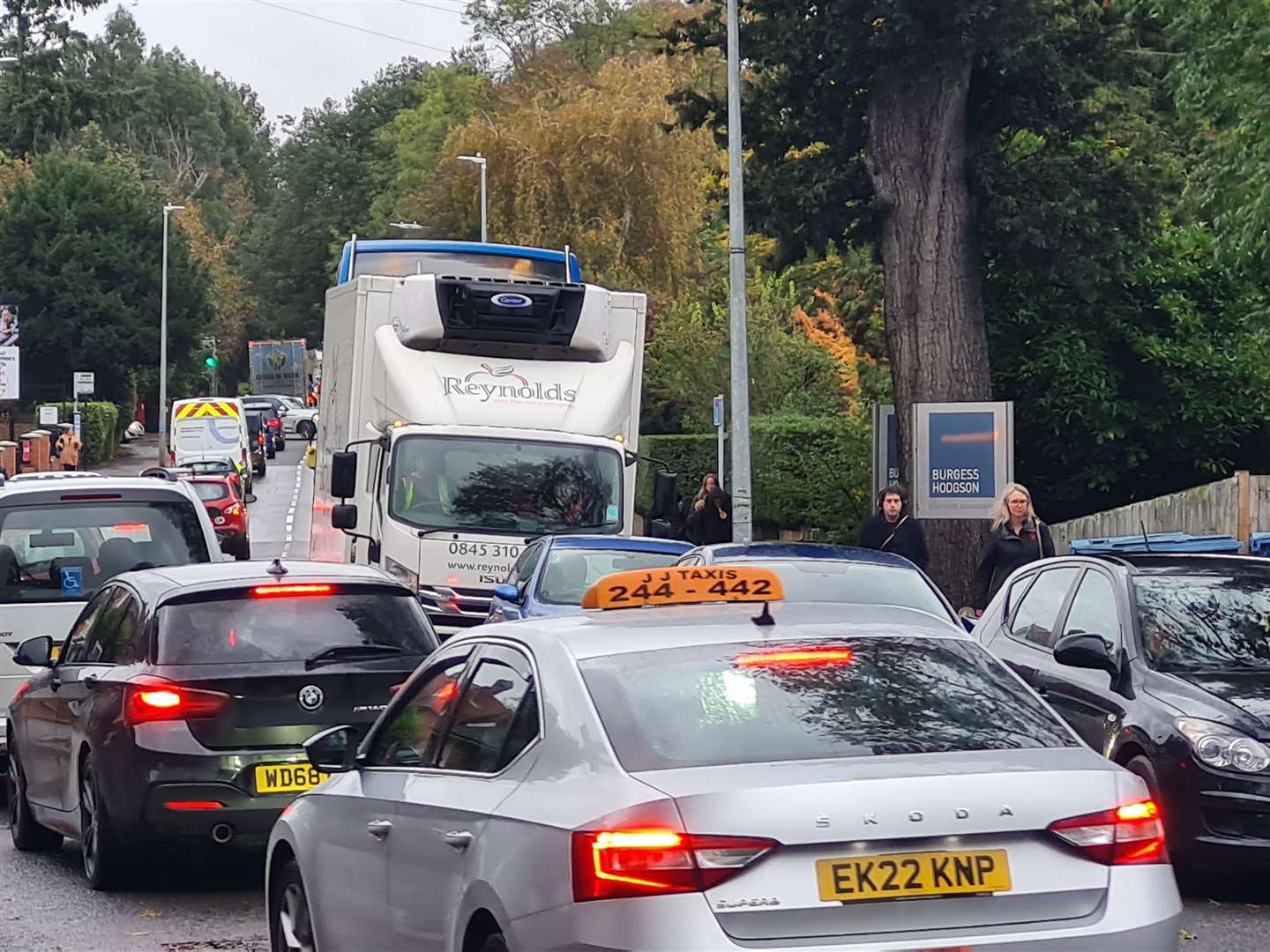 Canterbury has been left gridlocked by the knock-on effect of the gas works in Wincheap