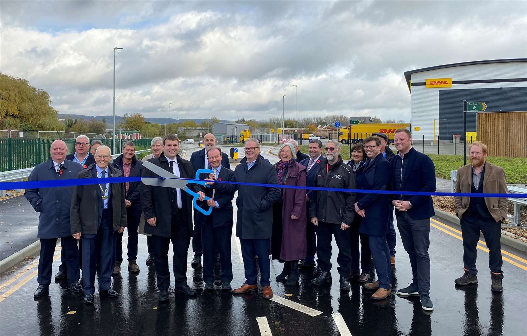 Kent County Council leader Roger Gough cut the ribbon