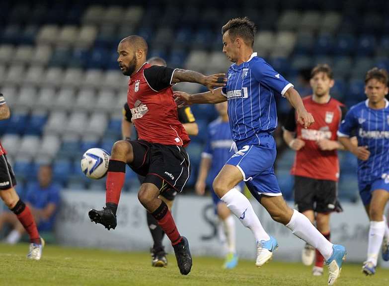 Steven Gregory in action against Ipswich Town