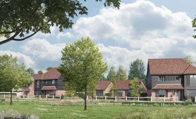 Esquire's proposal for Bethersden would feature a mix of one to five-bed homes. Picture: On Architecture