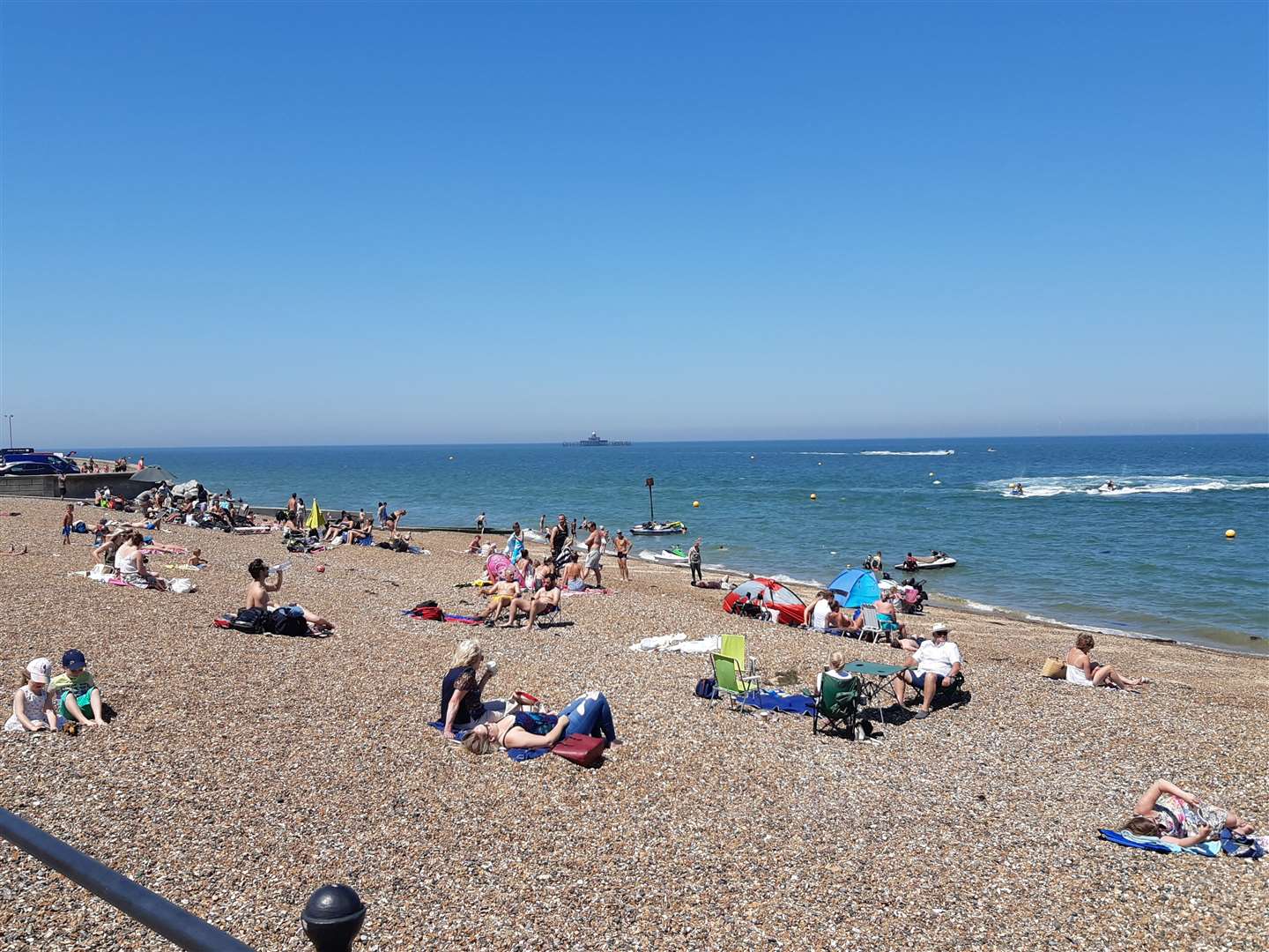 Herne Bay seafront in June 2020