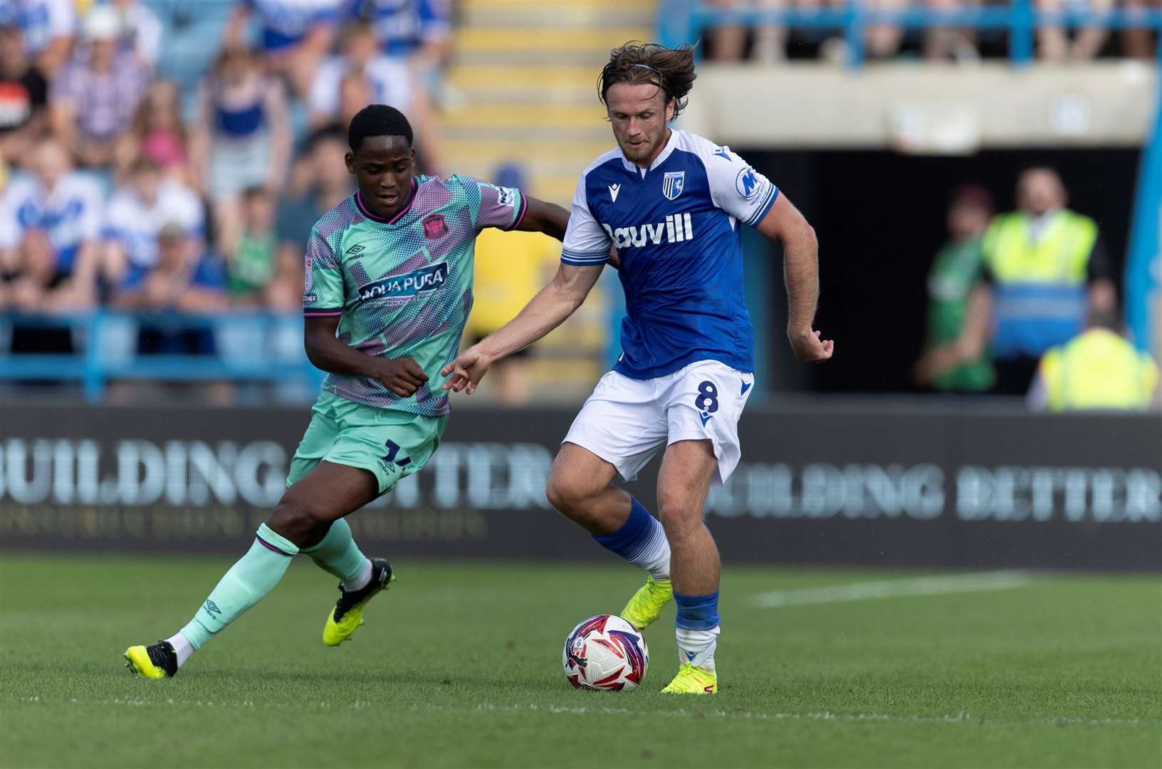 Armani Little in action for Gillingham against Carlisle United Picture: @Julian_KPI