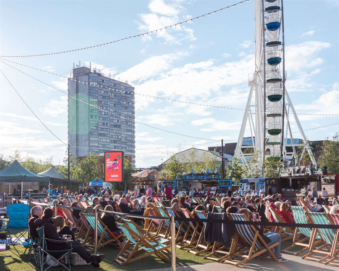 The former cinema building and all of the rides will be included in the sale