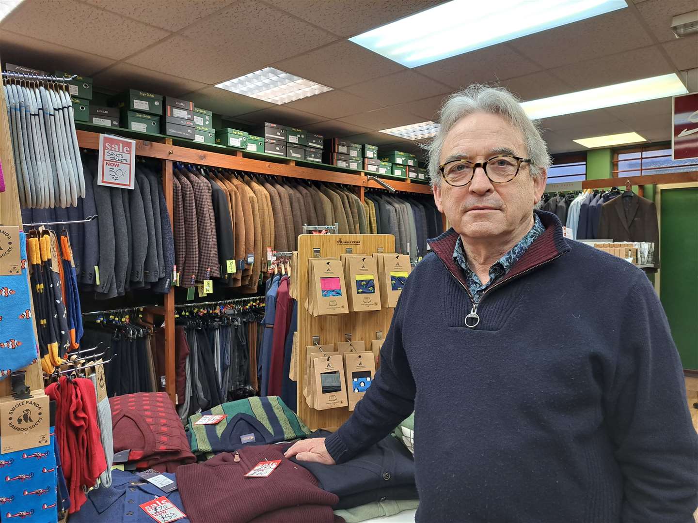 Tony Symons, of Roger's Menswear in Herne Bay, has announced his retirement