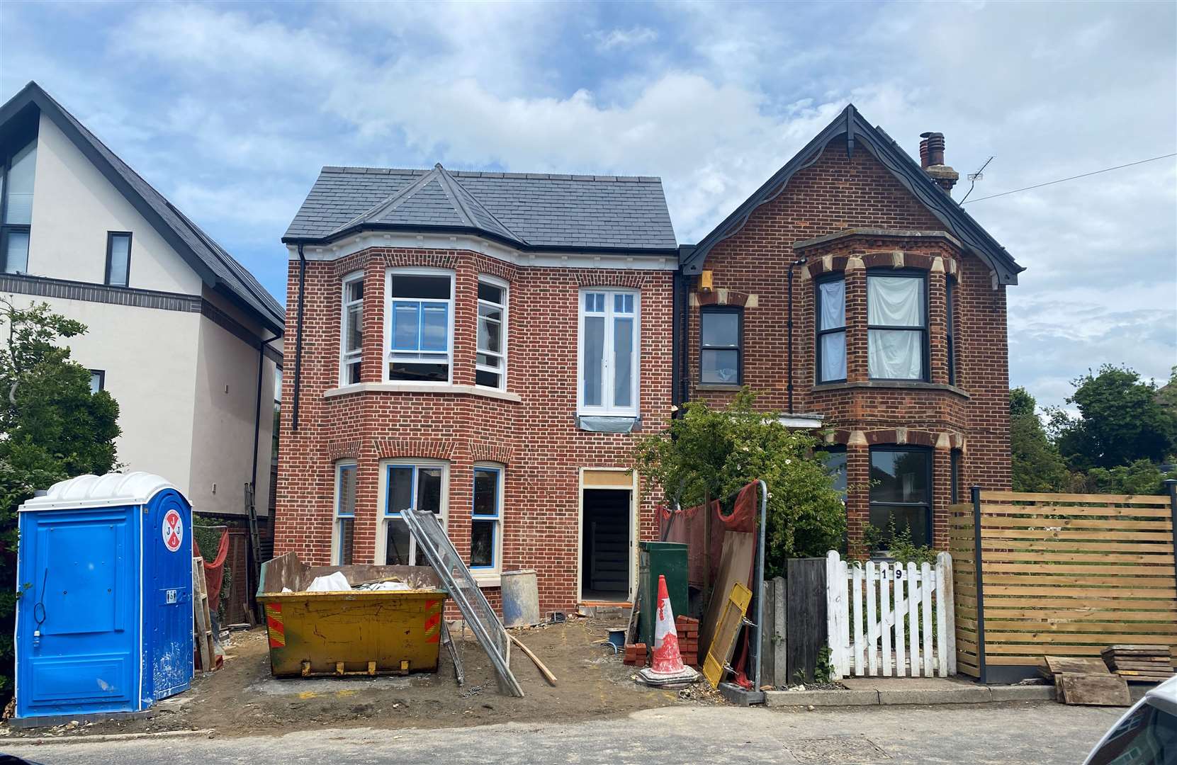 Neighbours in Tankerton have welcomed the arrival of a more traditional house on their street