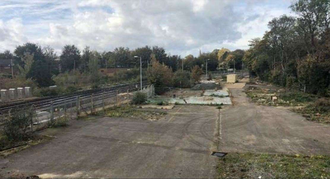 The Faversham railway yard in its current form