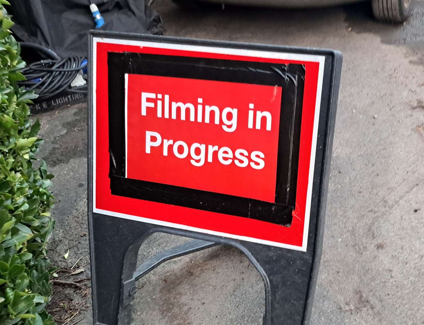 Filming is set to continue at Lympne Castle until Wednesday