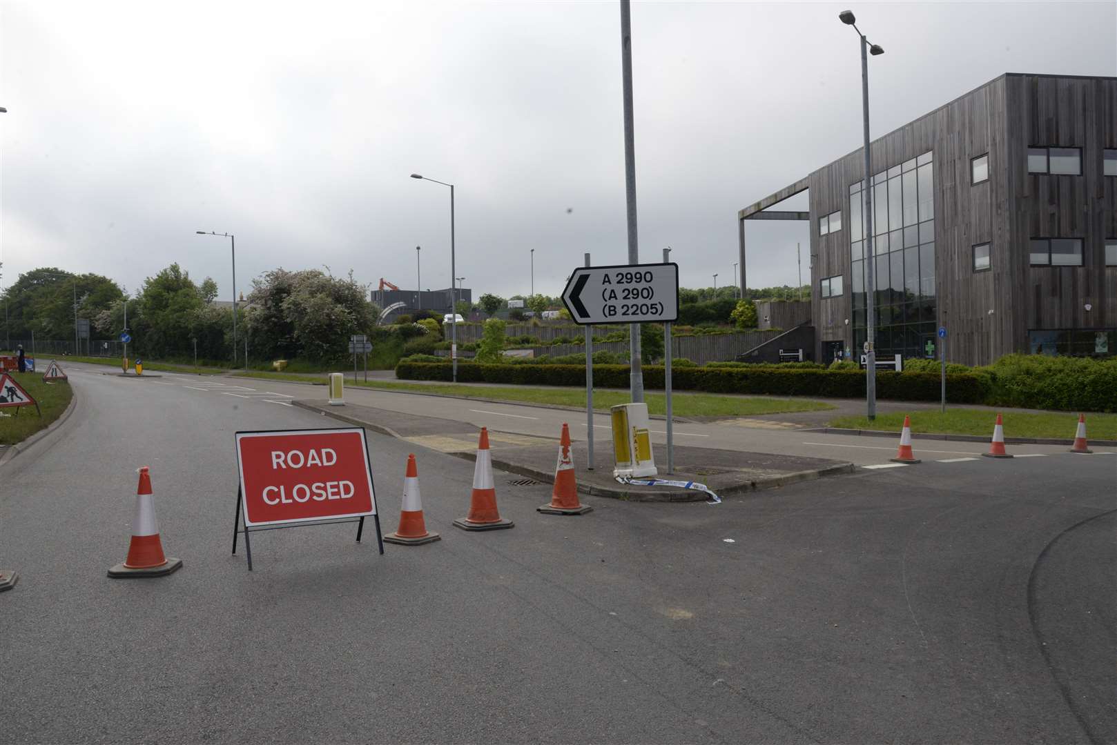 Roads closed following explosion in Whitstable. Picture: Chris Davey