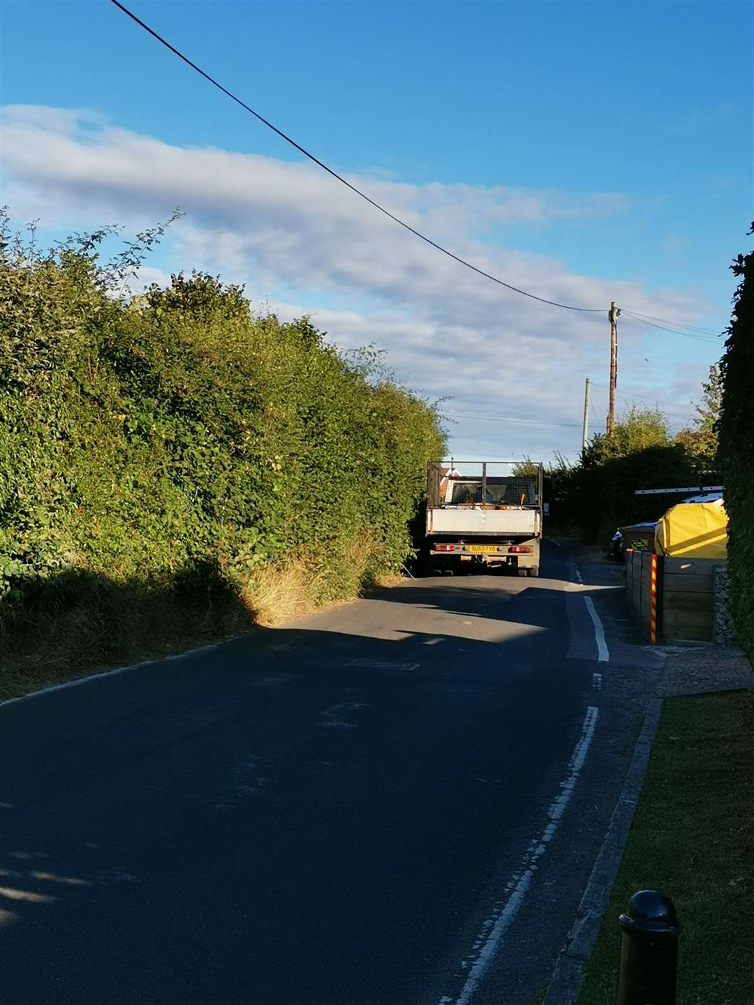 Police say a body was found at 11.30am in Furnace Lane, Horsmonden, on Friday