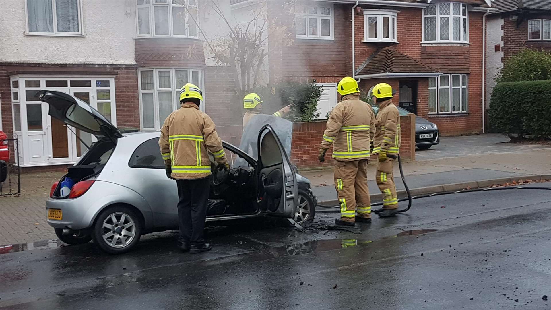 Car Fire in Kings Road in Herne Bay (5456599)