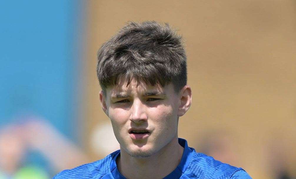 Josh Chambers - Invicta confirmed the signing of the young Gillingham midfielder this week. Picture: Keith Gillard