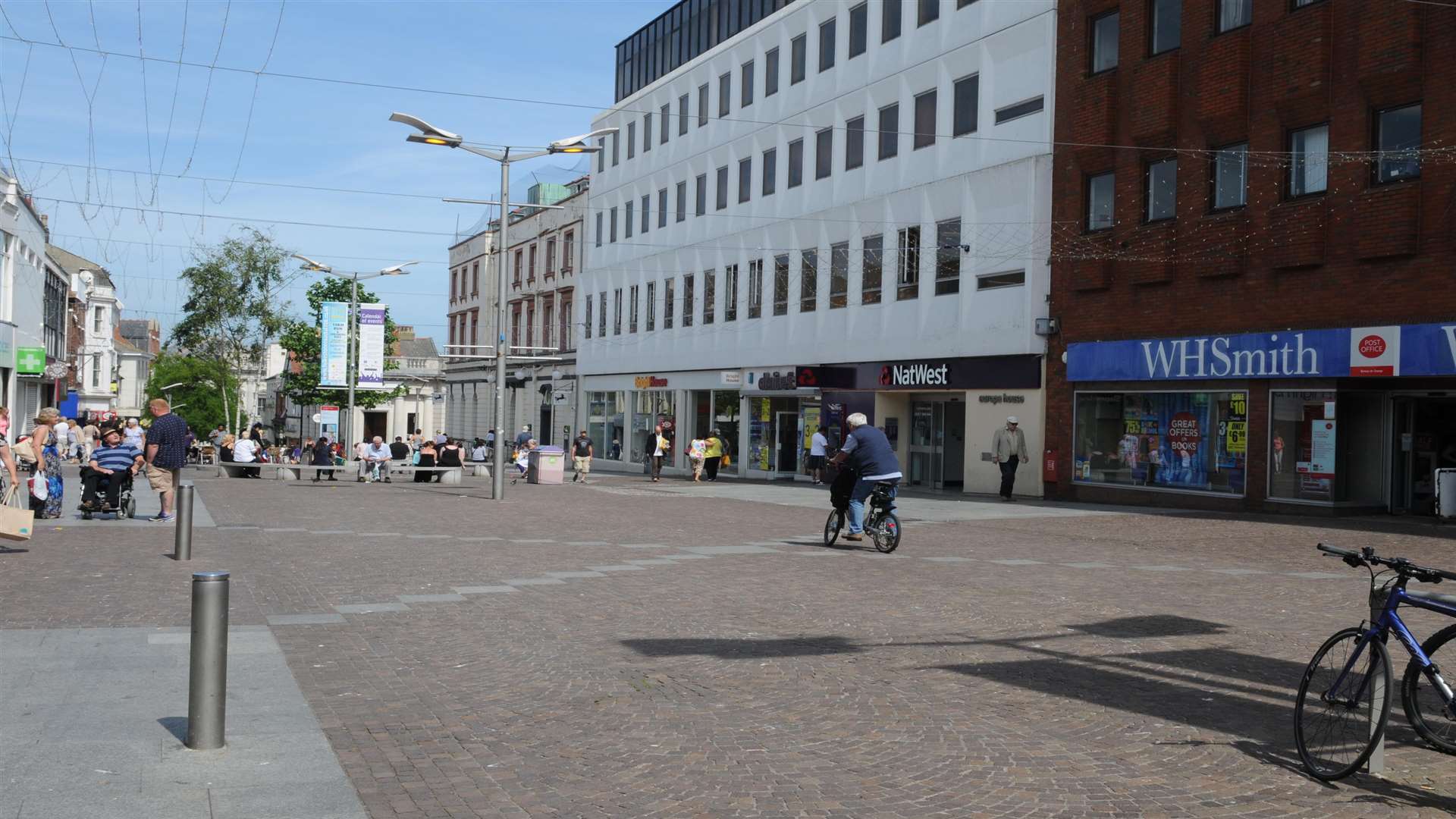 Sandgate Road precinct in Folkestone town centre